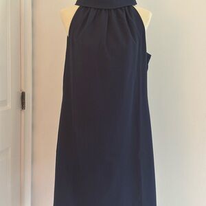 Sail to Sable Navy Halter Dress